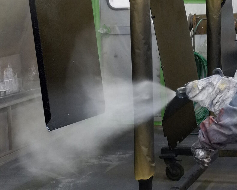 electrostatic manual coating