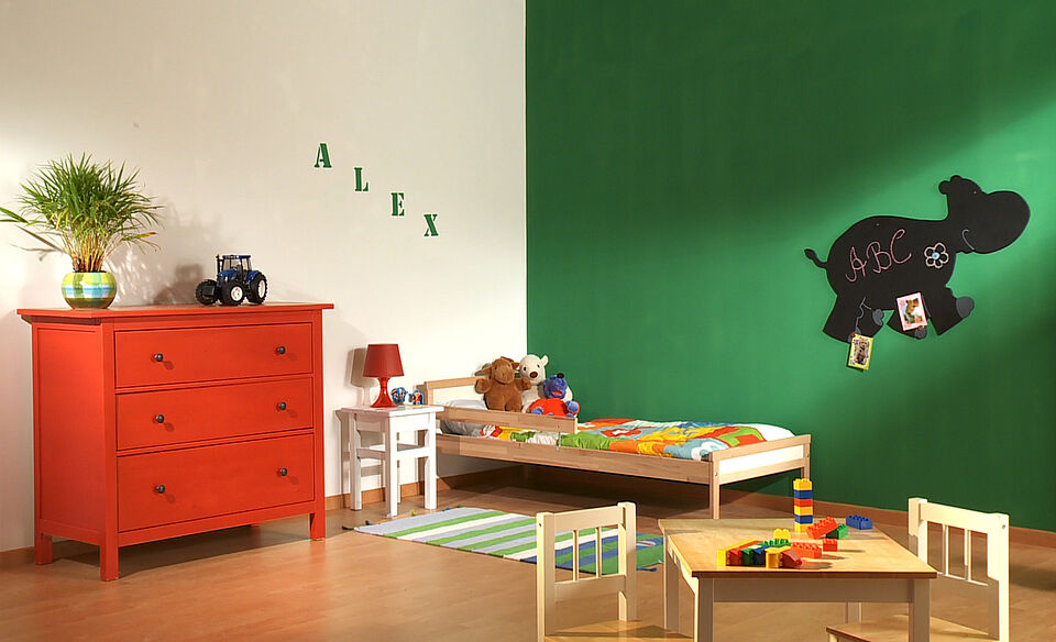 Ambiente Kinderzimmer Nilpferd Schablone