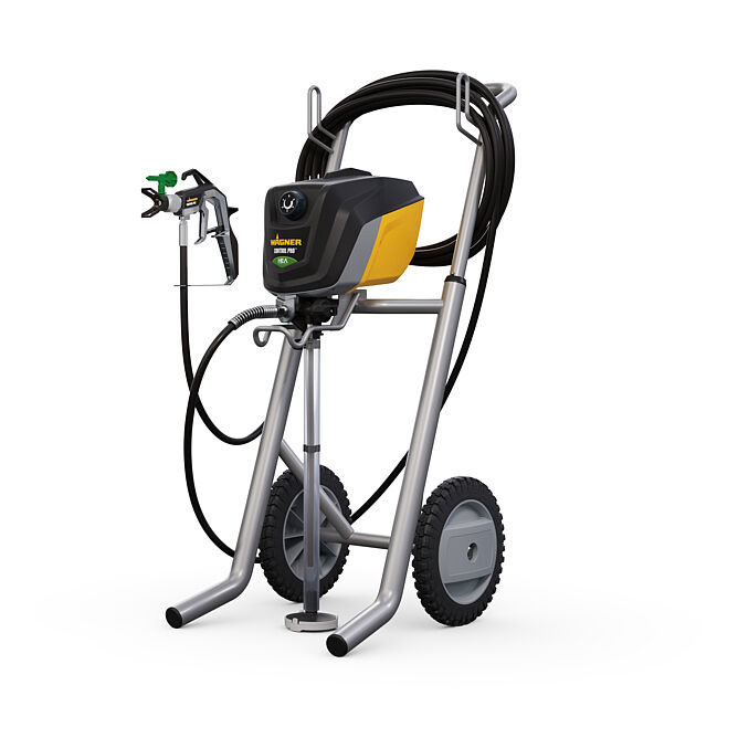 Professionelles Airless-Spritzen mit hoher Reichweite und deutlich reduziertem Sprühnebel
