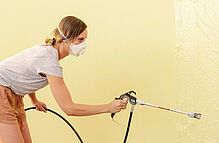 Spray wall paint