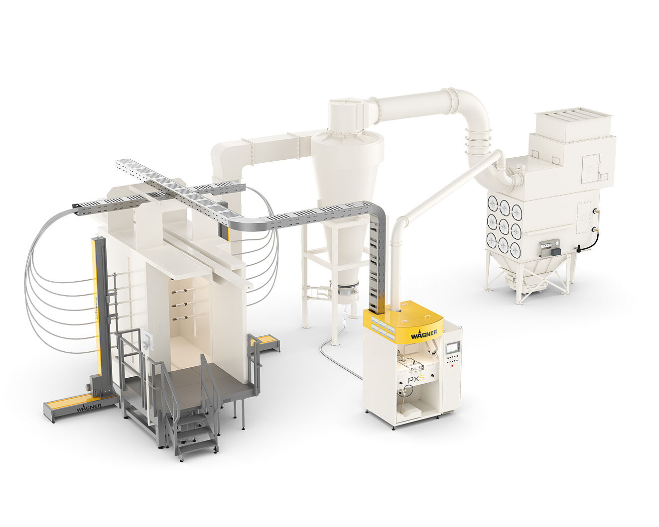 powder system m-line from the front