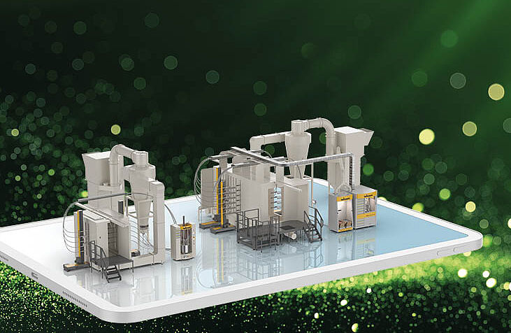 complete powder coating system with software coatify from side