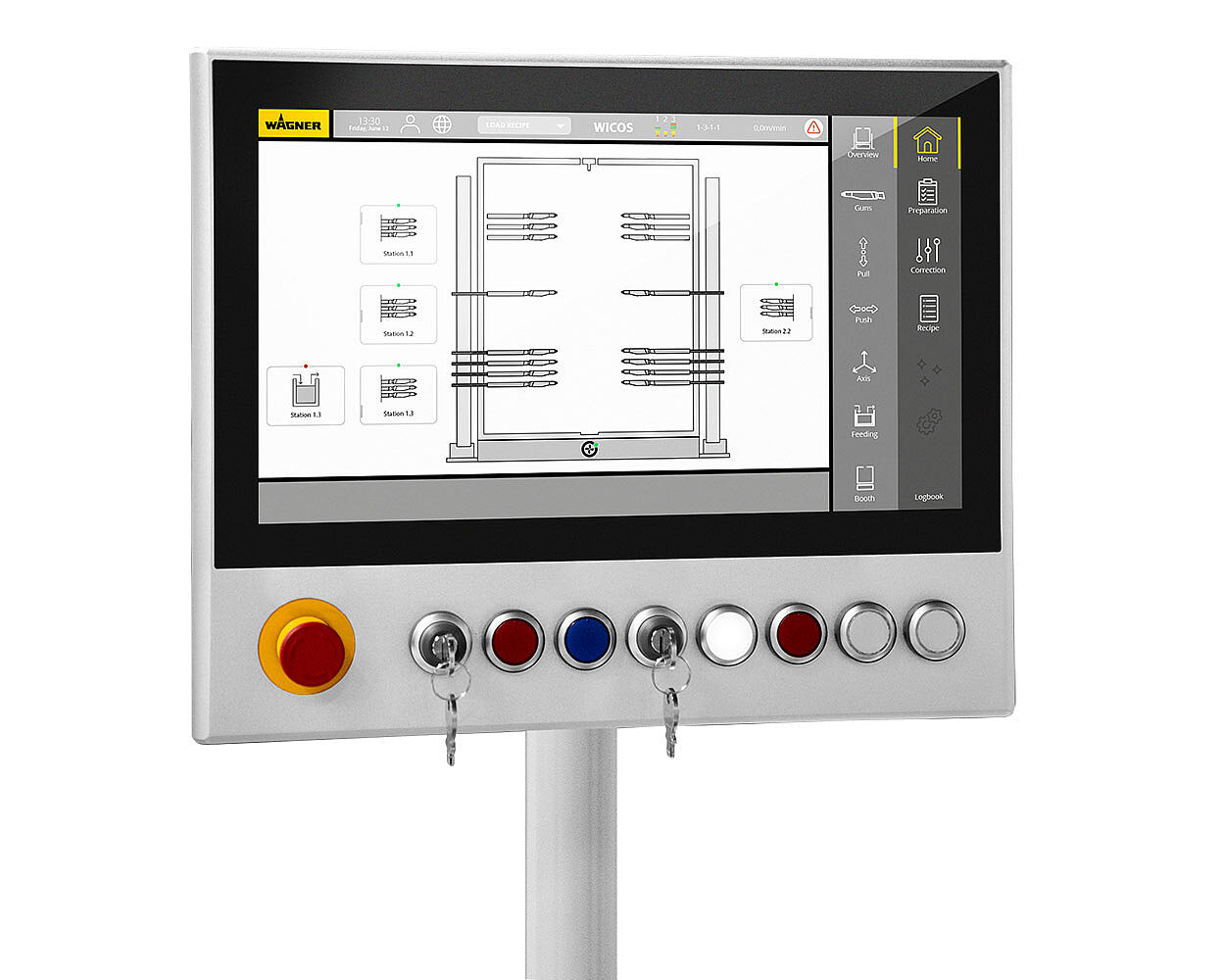 tablet con software wicos