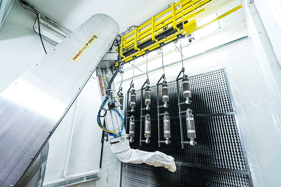 Elektrostatiklackierung bei KMF