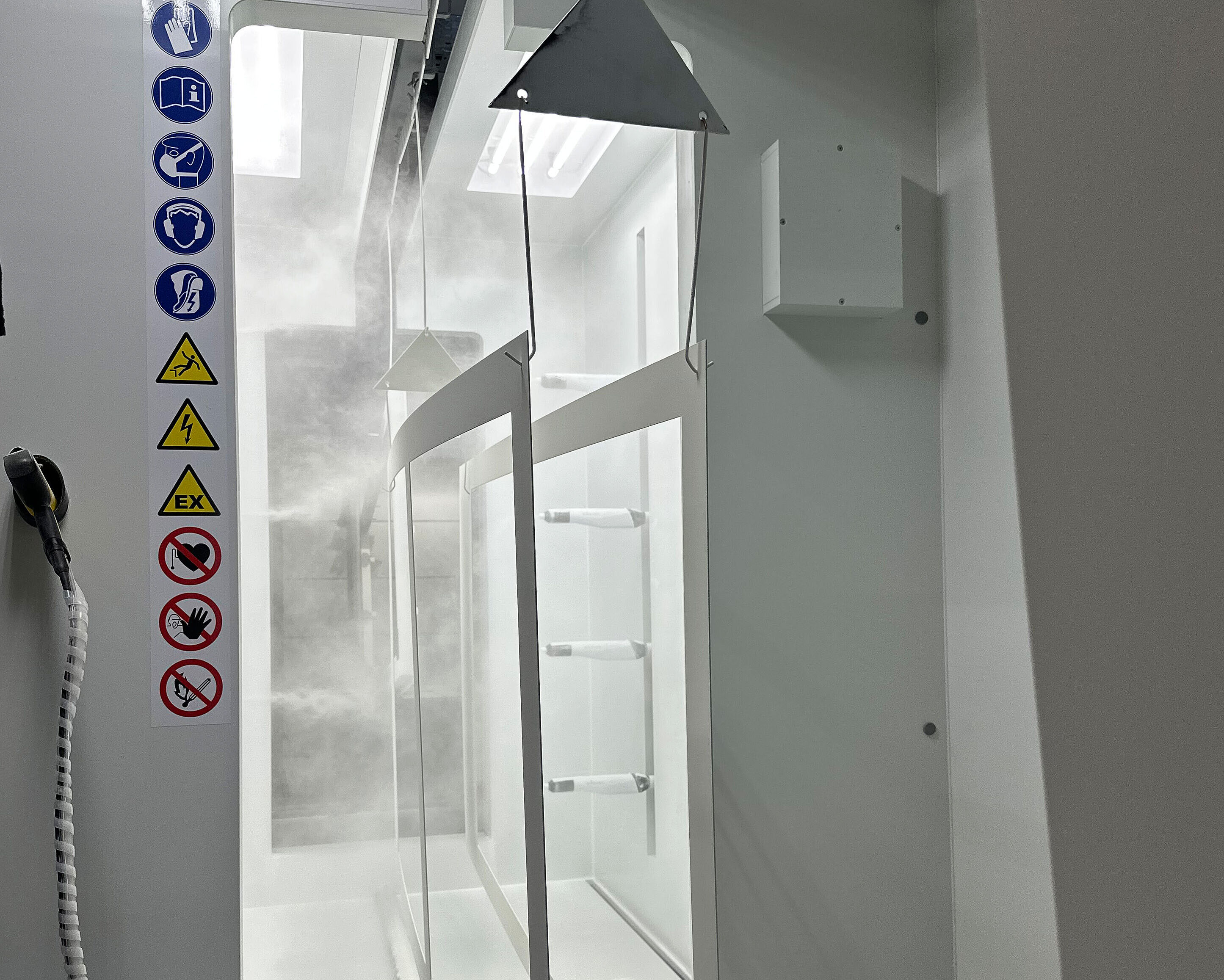 powder coating of metal components
