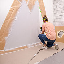 Babyzimmer Wandgestaltung Schritt 9