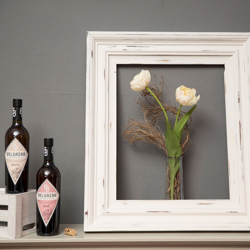 Picture frame with chalk paint