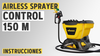 Airless Sprayer Control 150 M - Puesta en servicio, Consejos, Limpieza, Mantenimiento | WAGNER