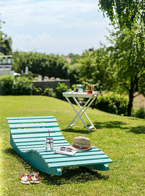 Das Ergebnis Selbstgebaute Relaxliege