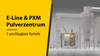 Pulverbeschichtungssystem E-Line mit PXM von WAGNER Pulverbeschichtungssystem E-Line mit PXM von WAGNER