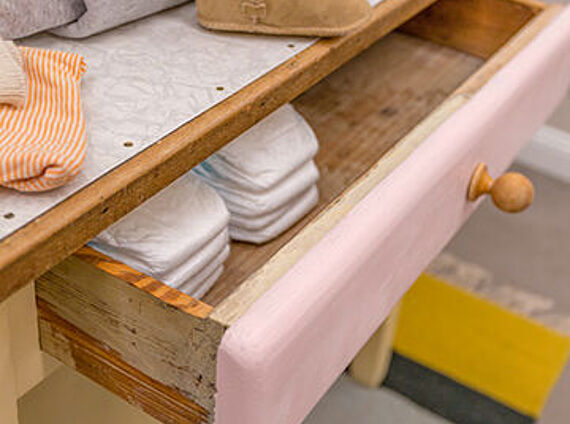 Upcycling pour une table à langer