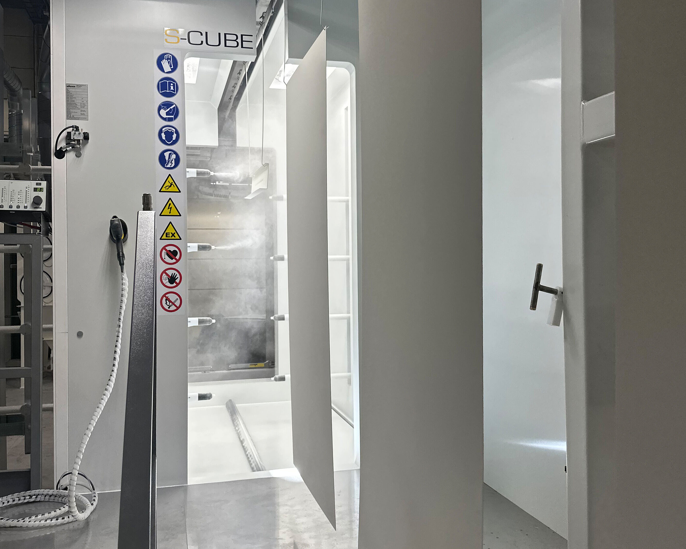 powder coating of metal components