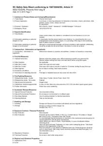Safety Data Sheet - MOLYDUVAL Phoenix Anti Icing B