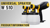Universal Sprayer W 510 - Inbetriebnahme, Tipps & Tricks, Reinigung, Wartung & Zubehör | WAGNER
