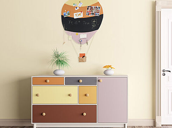 Happy colourful noticeboards
