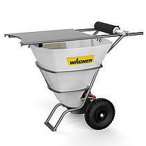 Large-volume container incl. sack support