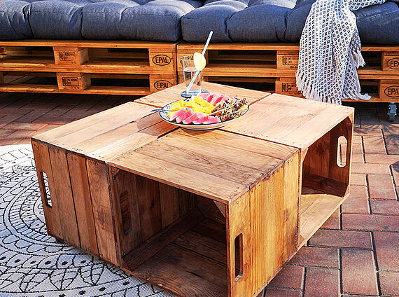 Gartenlounge selber bauen