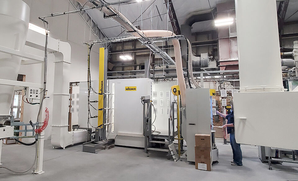 e-line powder coating system by wagner