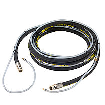 Mortar hose for pneumatic plaster spray systems