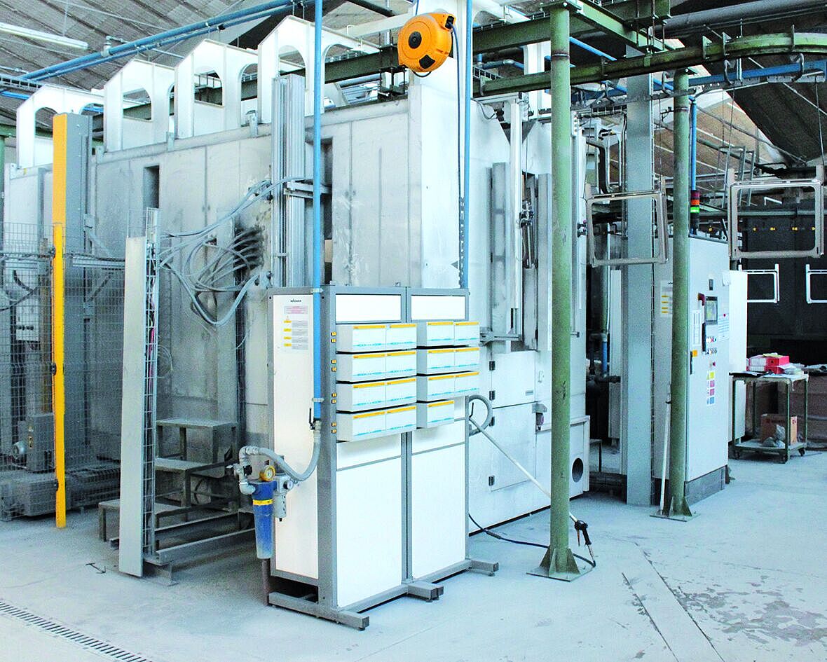 enamelling booth