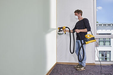 The universal paint sprayer for interior and exterior use
