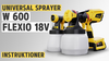 Universal Sprayer W 600 FLEXiO 18V - Så här gör du, rengöring och tillbehör | WAGNER