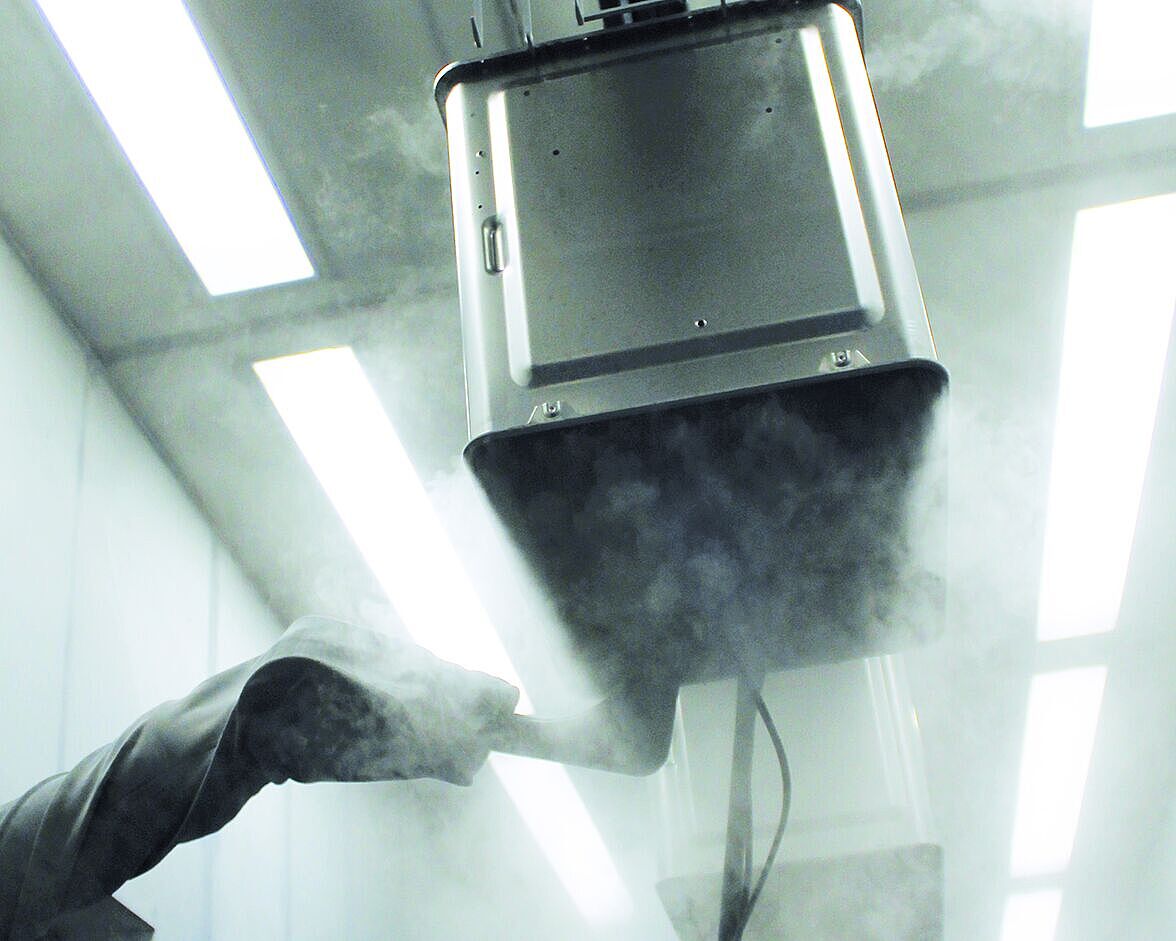 powder enamelling of ovens