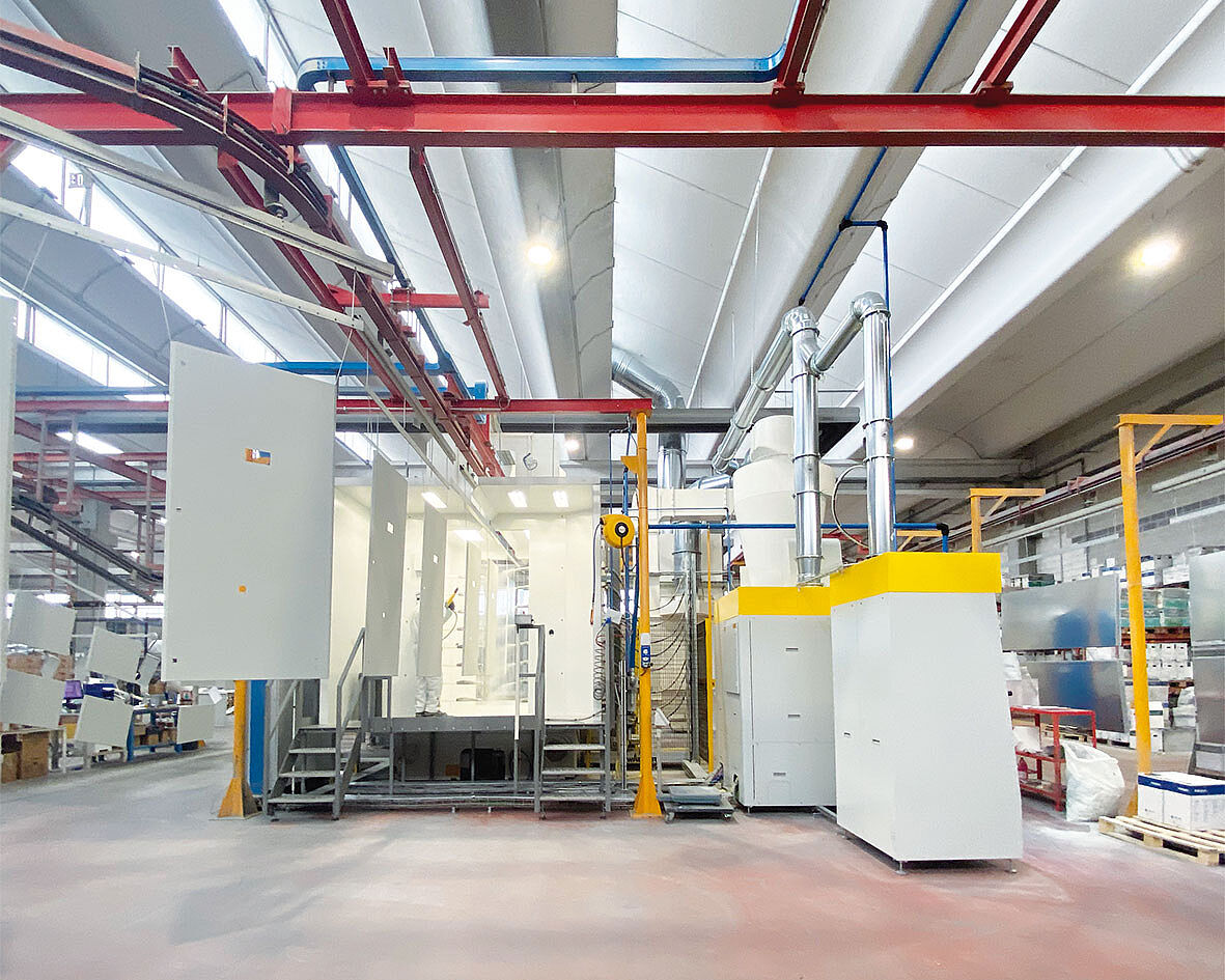 sistema automatico per polveri con ips presso nord laser