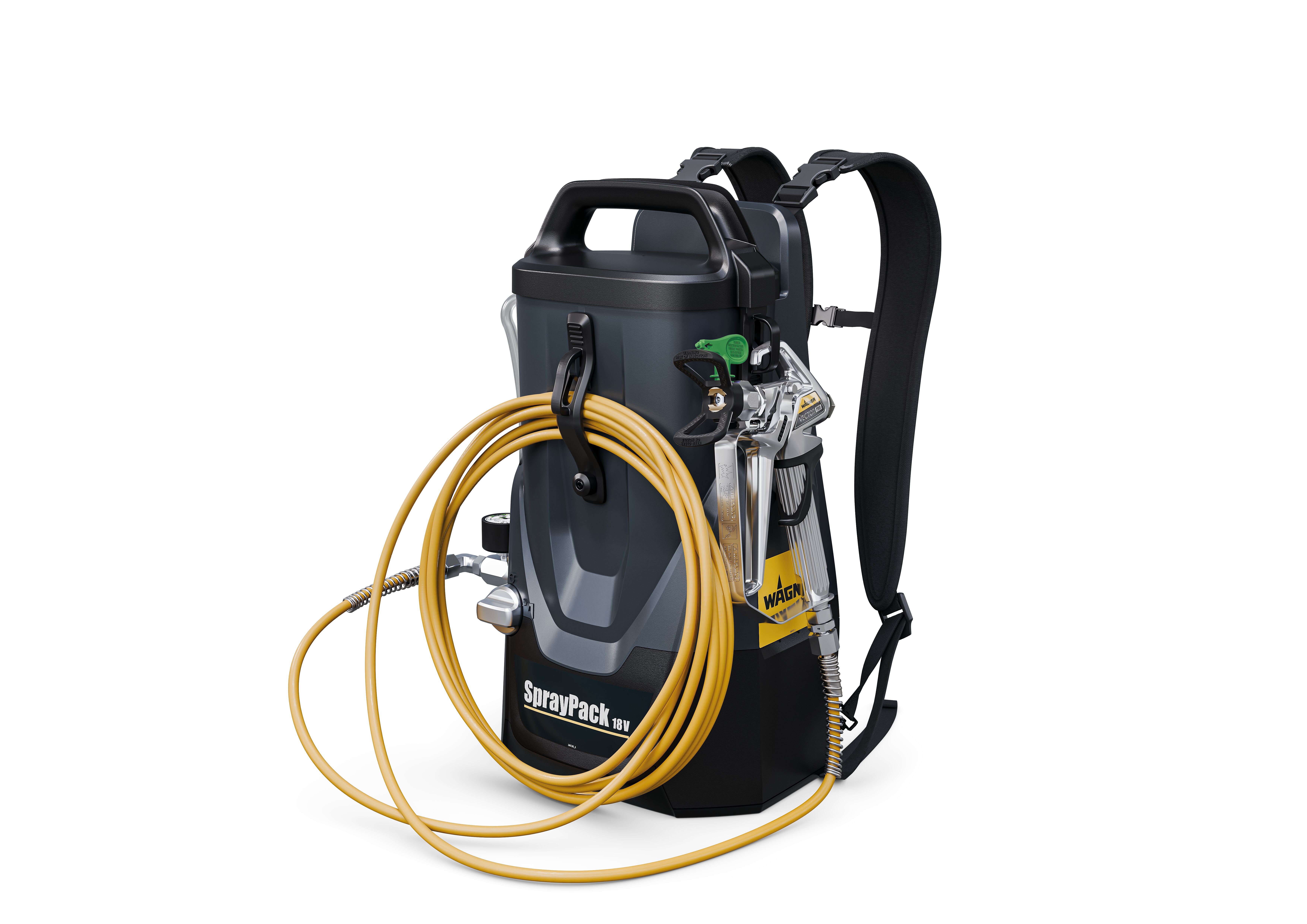 ワグナー　エアレス バックパック型コードレス塗装機SprayPack 18V、塗装をどこでも。