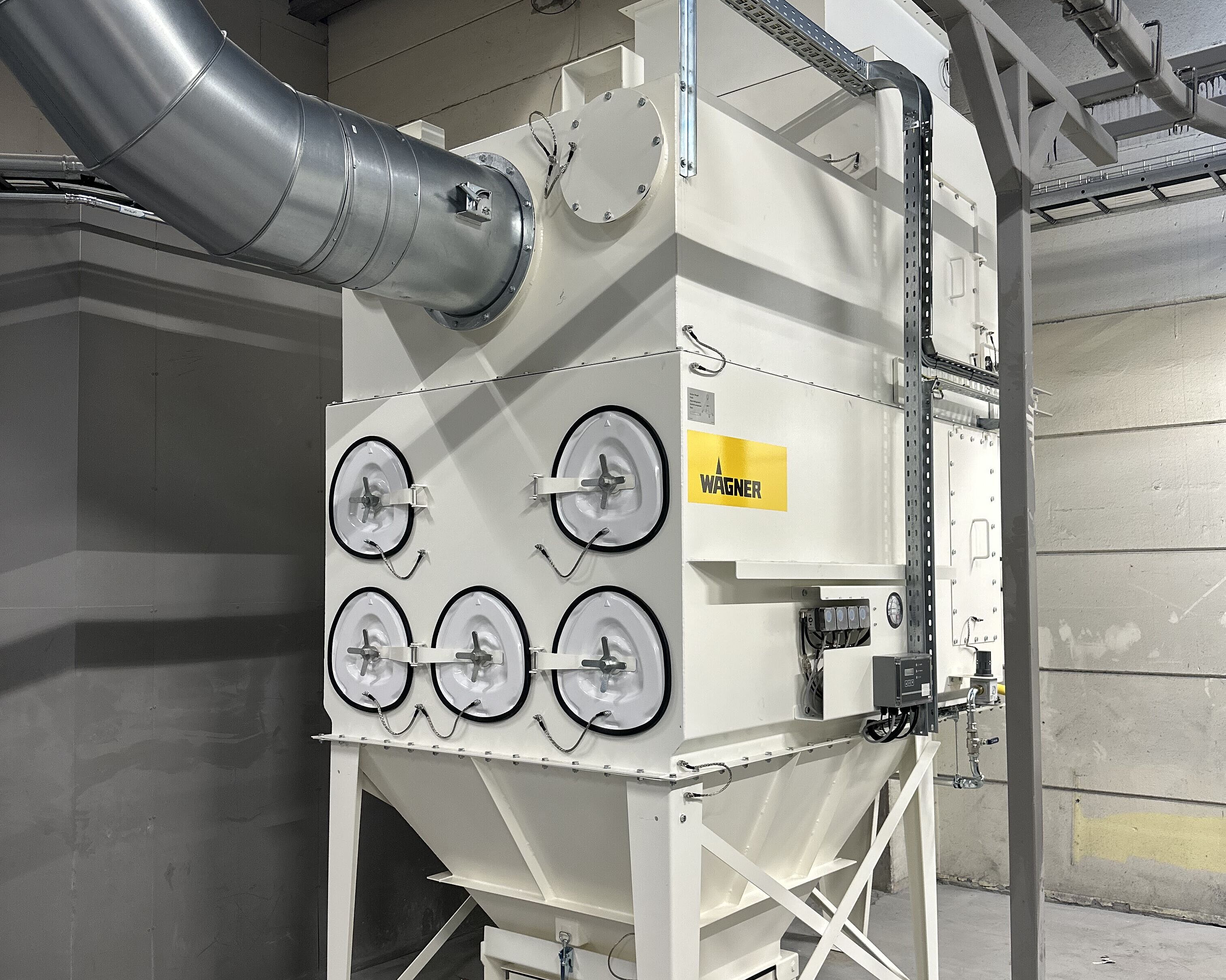 final filter of the powder coating system