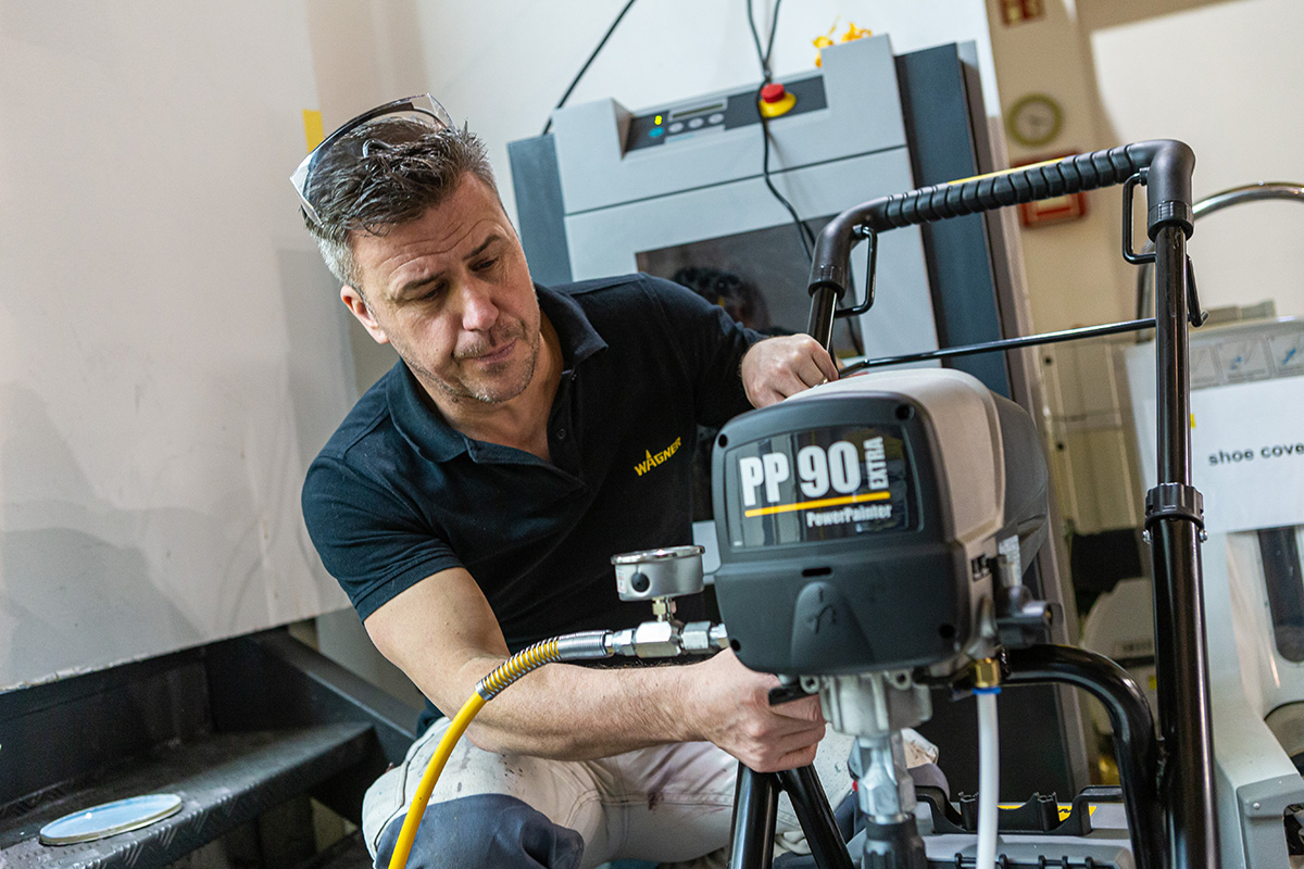 Wagner Group Academy UK Influencer Event Craig Phillips PowerPainter 90