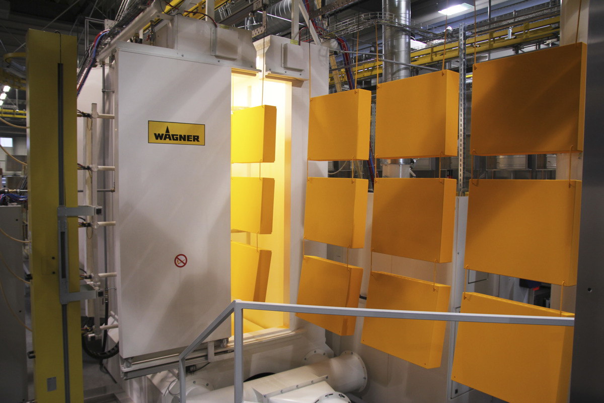 powder coating booth by wagner