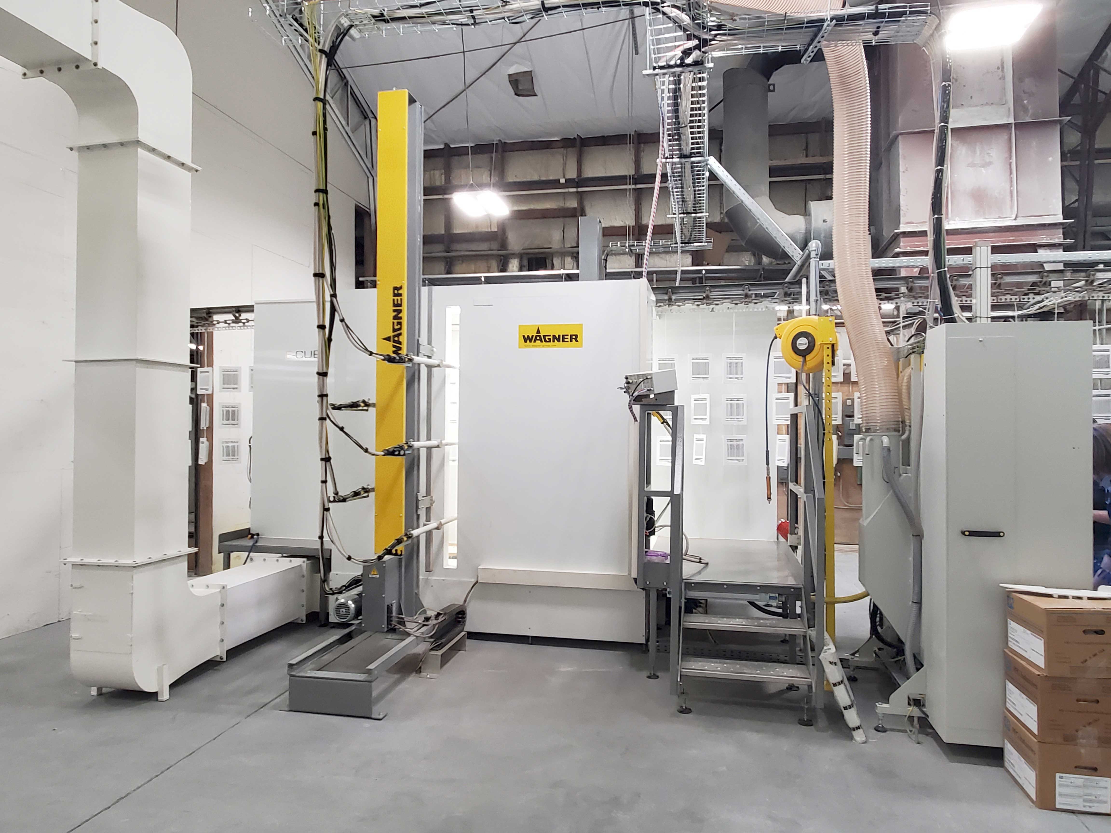 e-line system for automatic powder coating