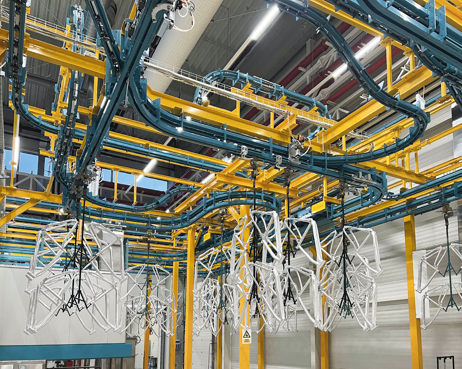 powder coating of bicycle frames