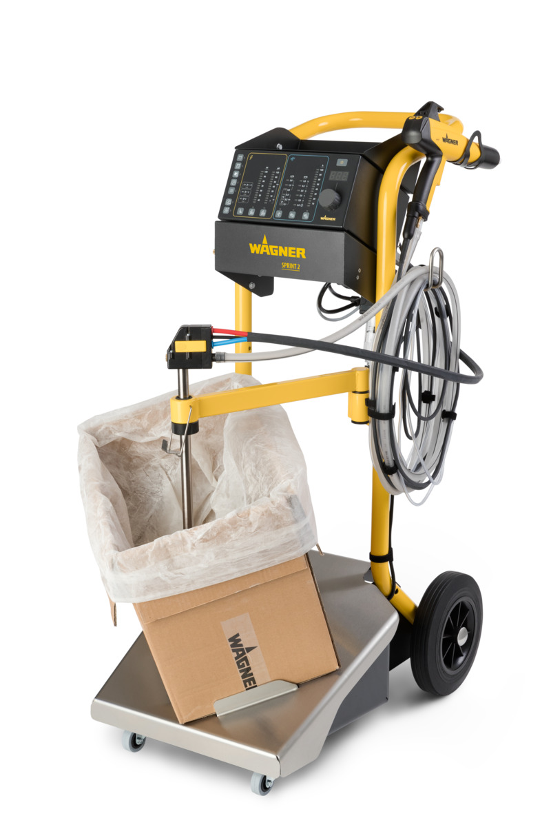 Manual unit with powder feeding from original box