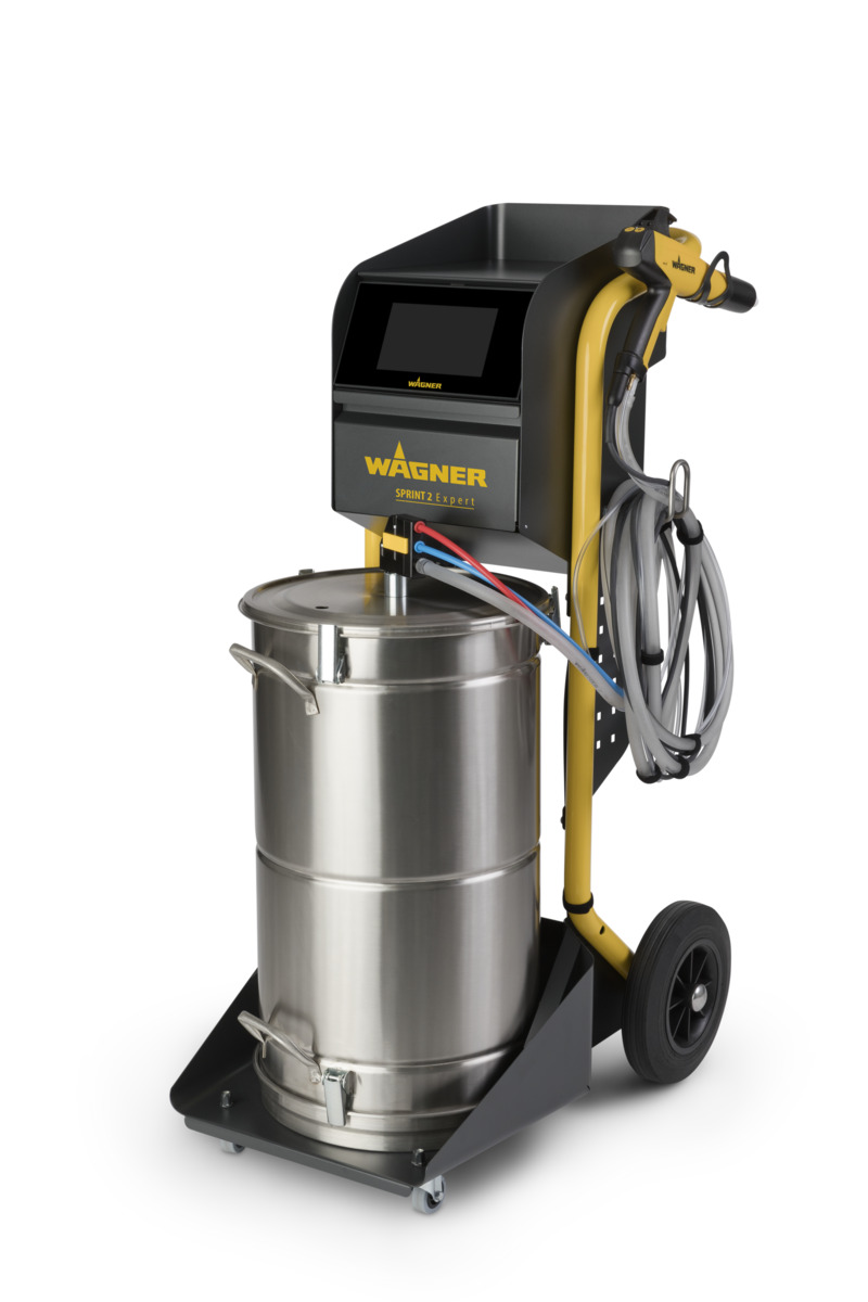 Manual unit with powder feeding from 60-liter container