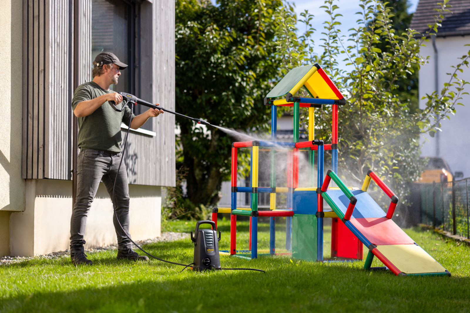 Compact pressure washer for effortless cleaning