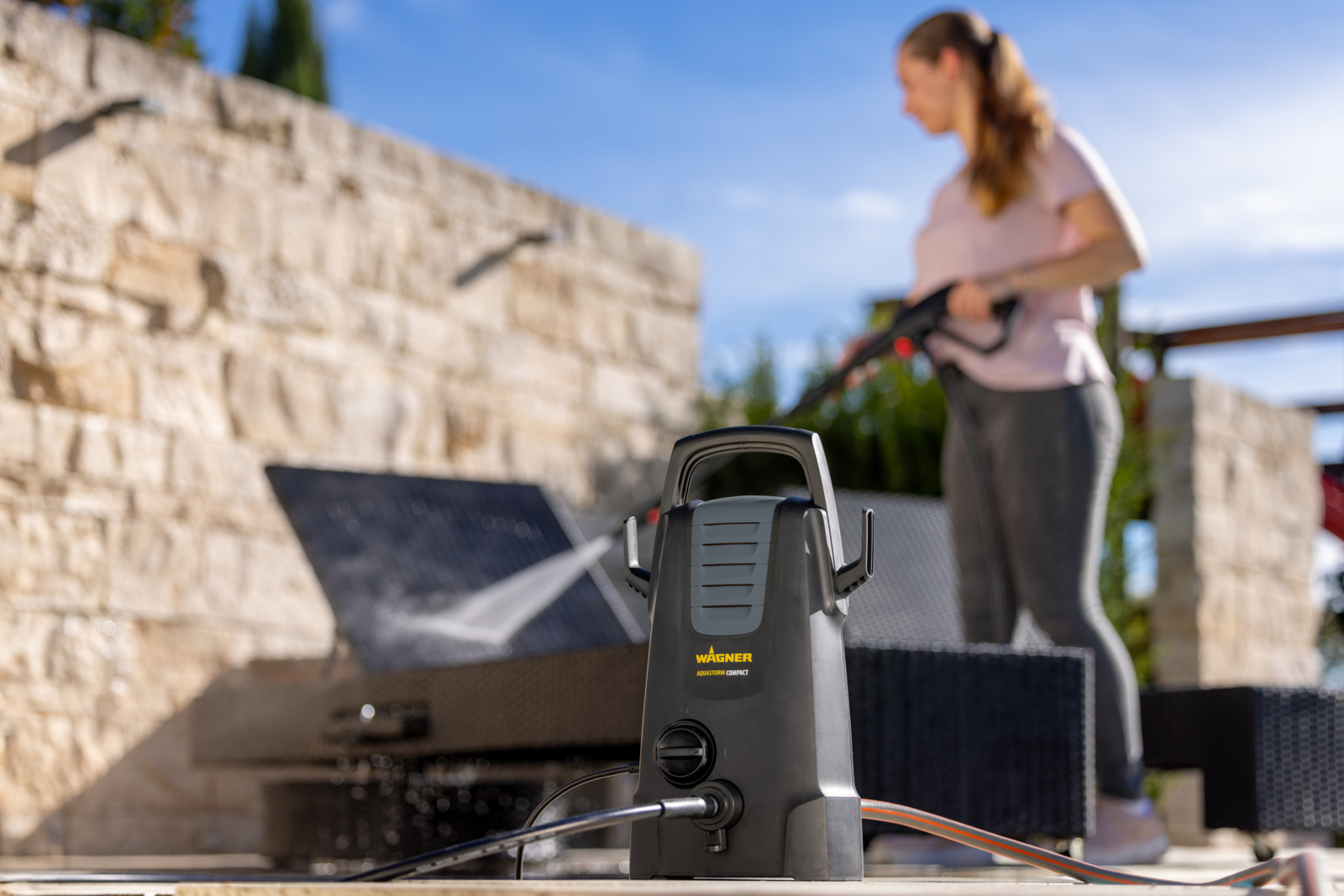 Compact pressure washer for effortless cleaning