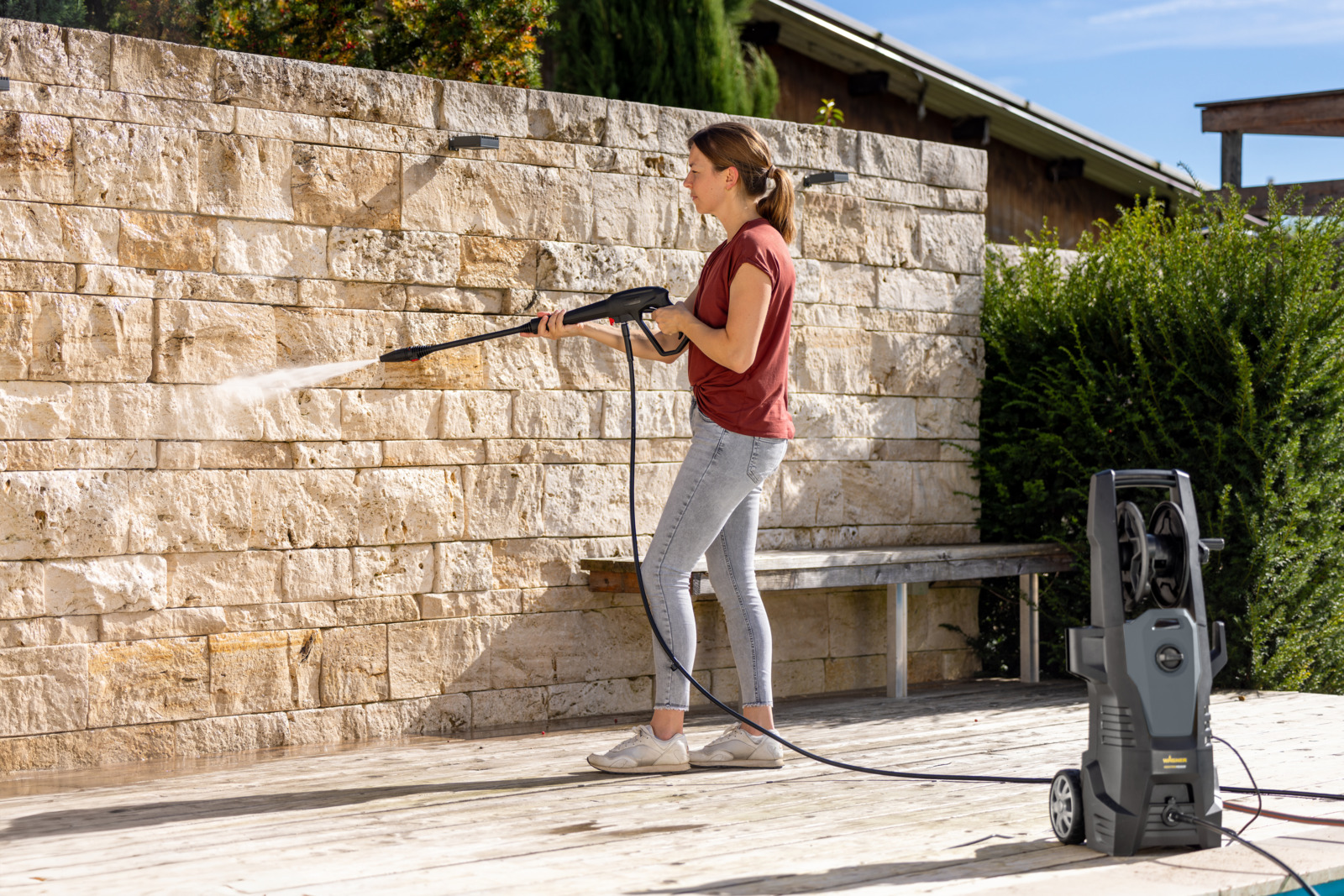 Powerful pressure washer for professional results and demanding cleaning tasks