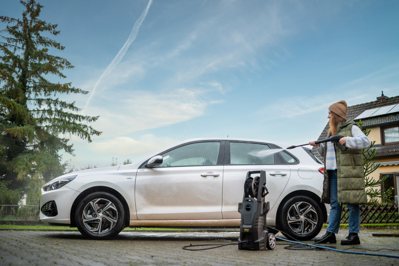 Powerful pressure washer for professional results and demanding cleaning tasks
